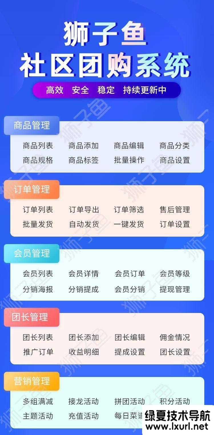 【站長親測】獅子魚V16.7.0|獅子魚獨(dú)立版小程序交易組件+ 視頻號直播賣貨社區(qū)團(tuán)購直播小程序商城+團(tuán)長功能+接龍分銷+拼團(tuán)+直播小程序前端